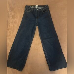 Universal Thread High Rise Every Day Wide Leg Dark Indigo Jeans